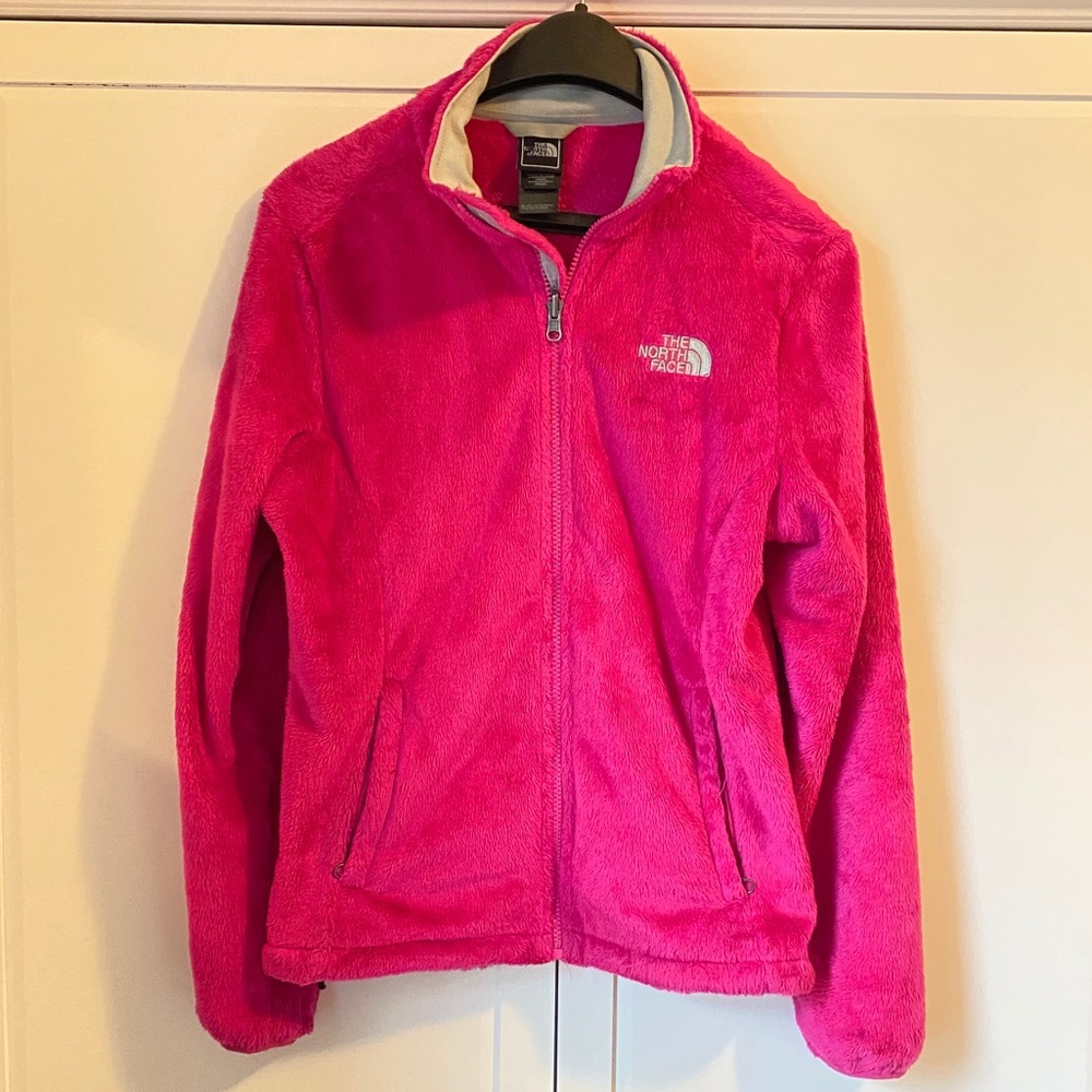 Small Pink North Face Osito Jacket Full Zip Sweatshirt